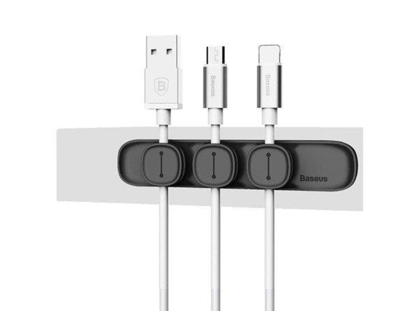 Baseus  Peas Magnetic Cable Clip Black Baseus  Peas Magnetic Cable Clip Black